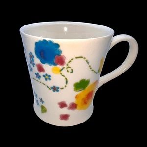 Vintage 2006 Floral Watercolor Starbucks Coffee Tea Mug Collectible​​